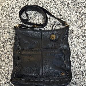 The Sak Black Leather Crossbody Bag